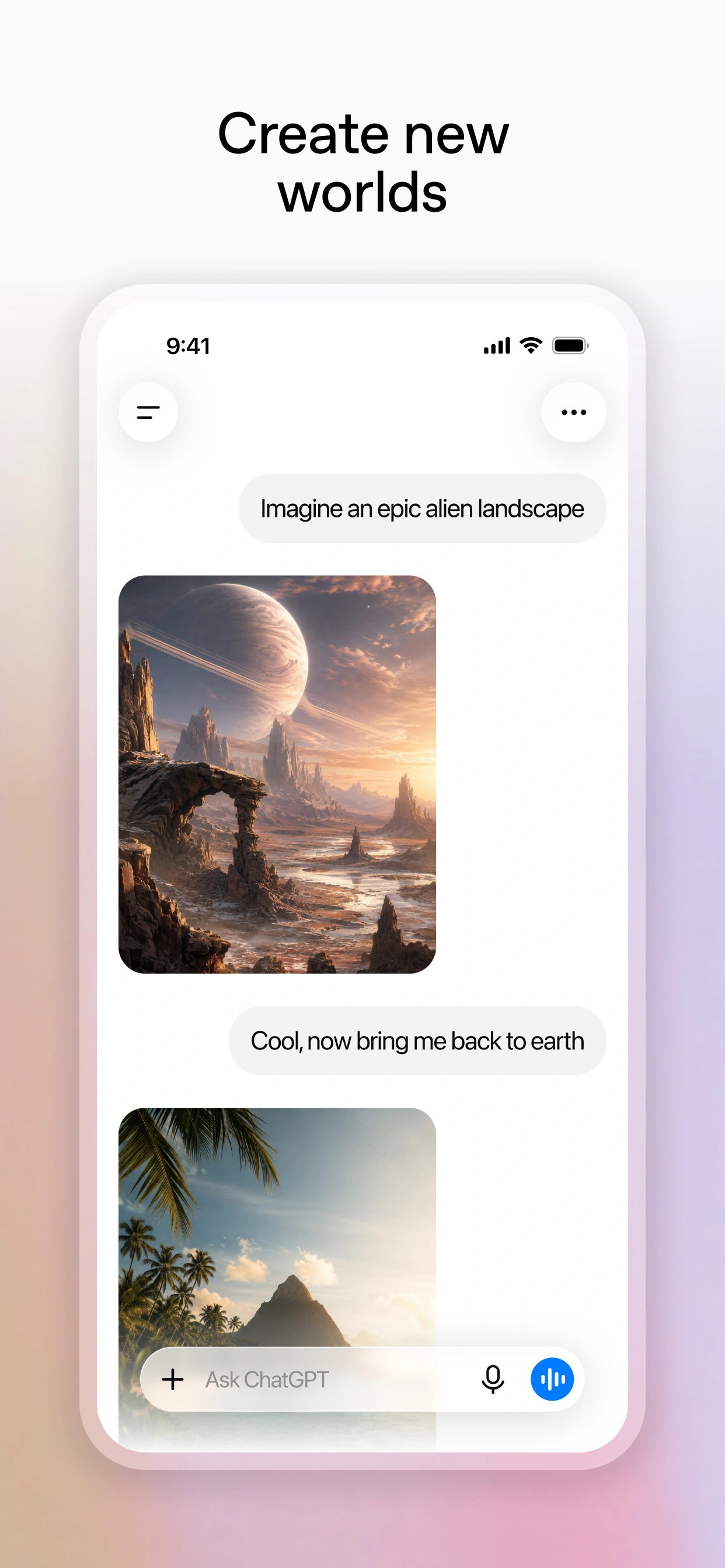 OpenAI OpCo, LLC 제공 · App Store의 iPhone 앱 화면 예시