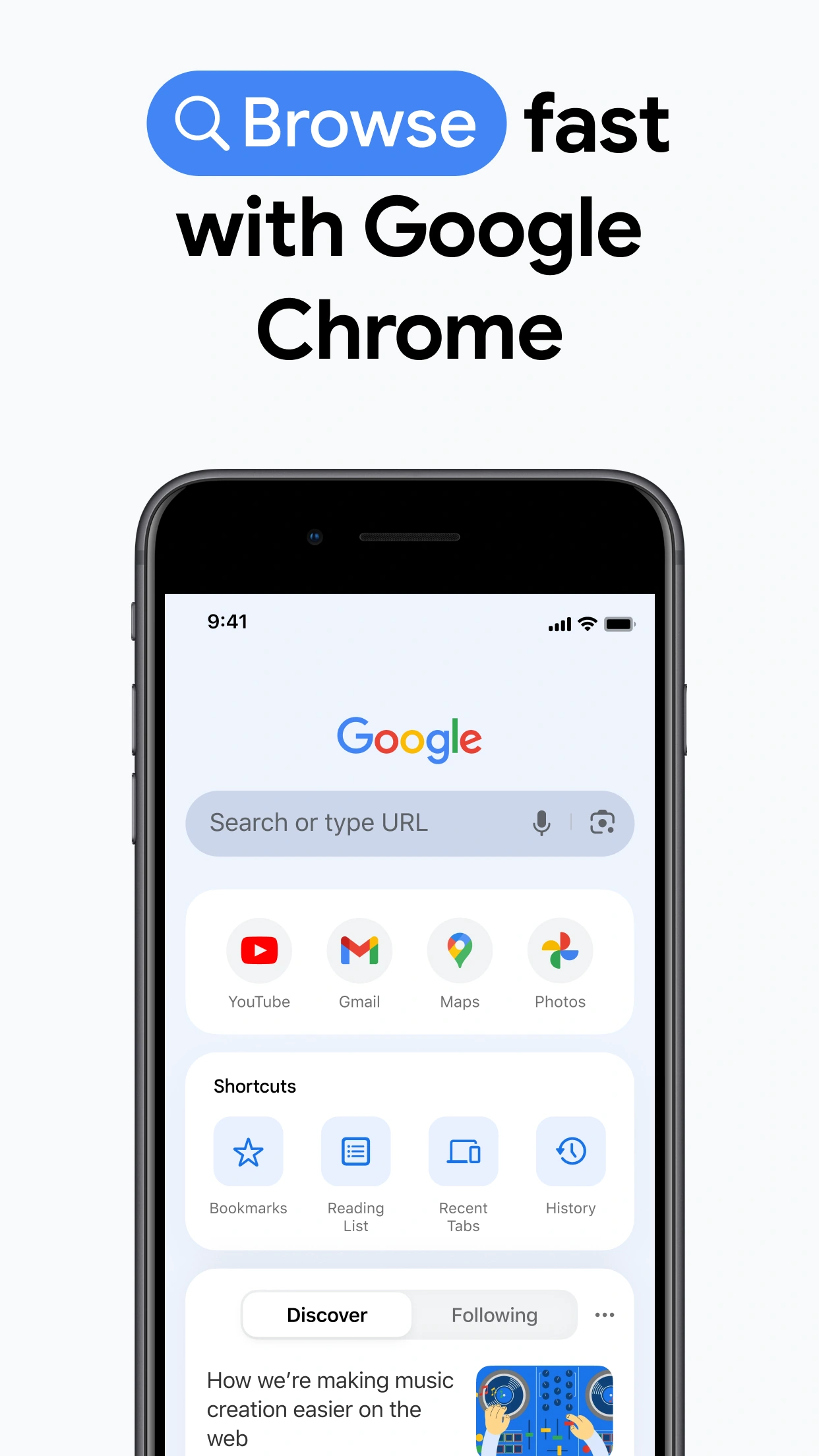 Google 제공 · App Store의 iPhone 앱 화면 예시