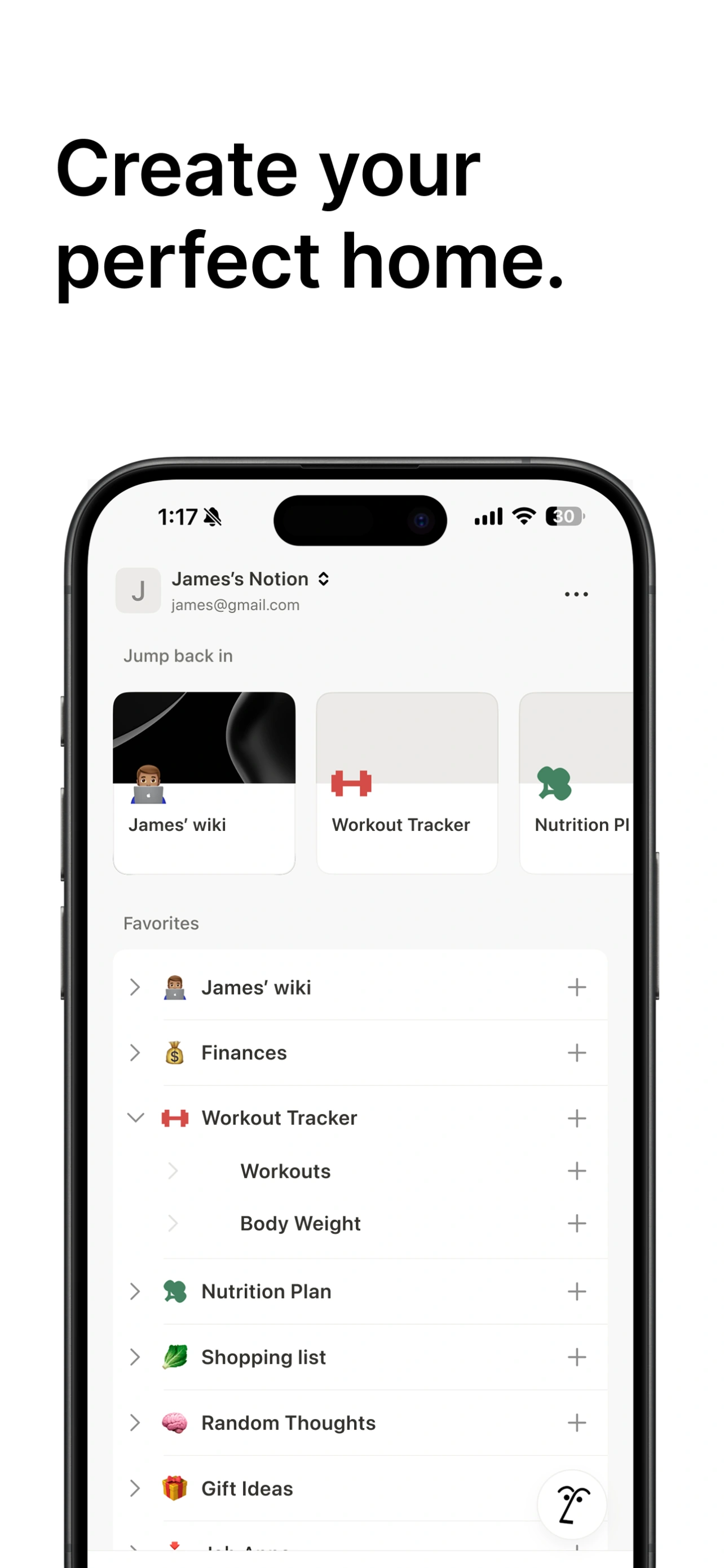Notion Labs, Incorporated 제공 · App Store의 iPhone 앱 화면 예시