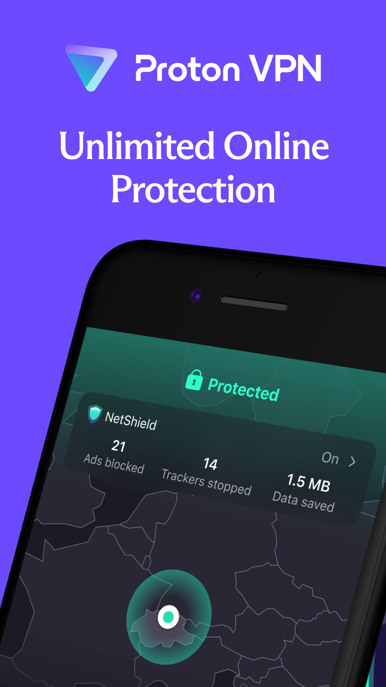 Proton AG 제공 · App Store의 iPhone 앱 화면 예시
