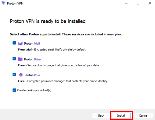 Proton VPN 공식 Windows 설치 안내 · 5단계