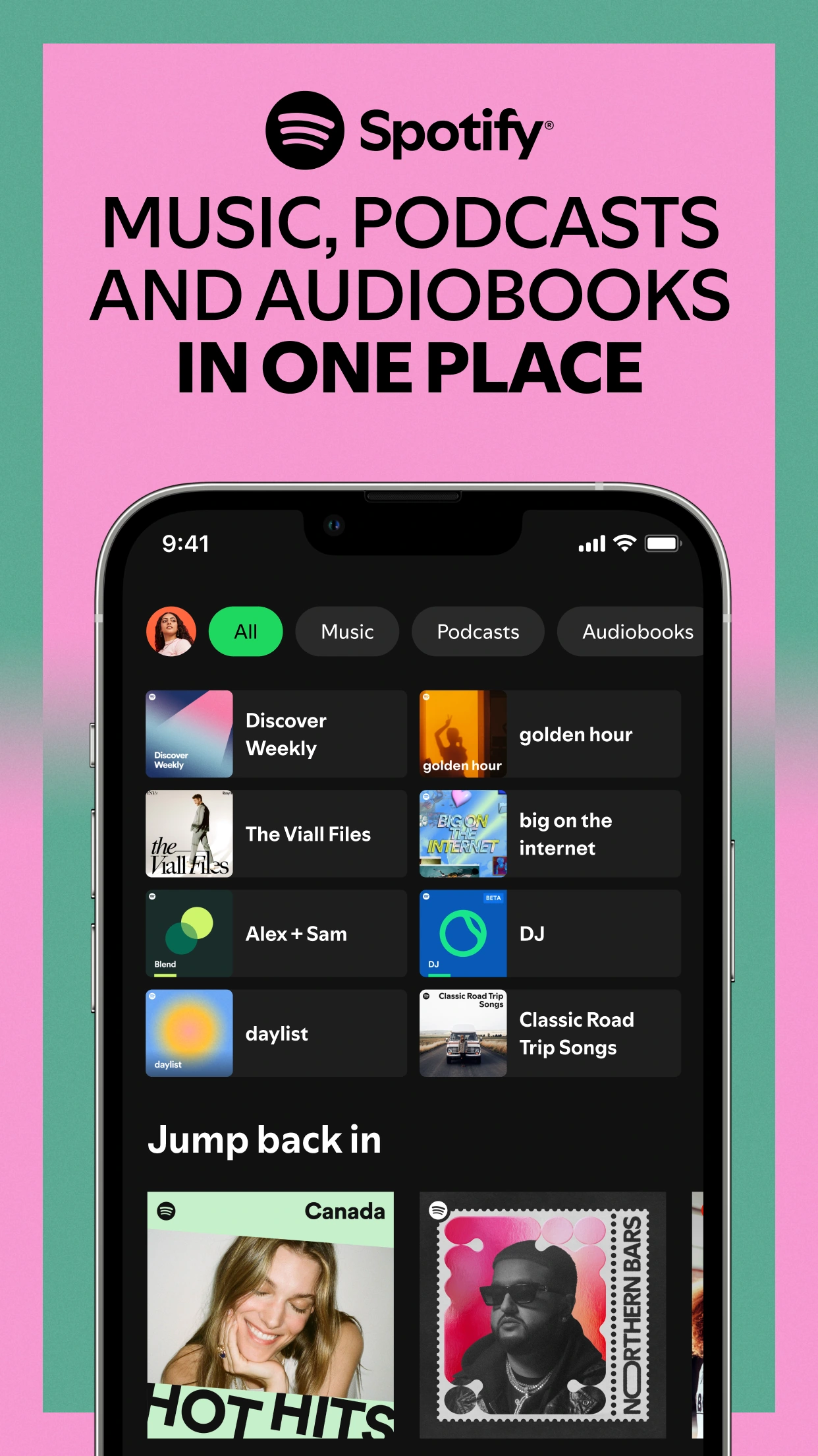 Spotify 제공 · App Store의 iPhone 앱 화면 예시