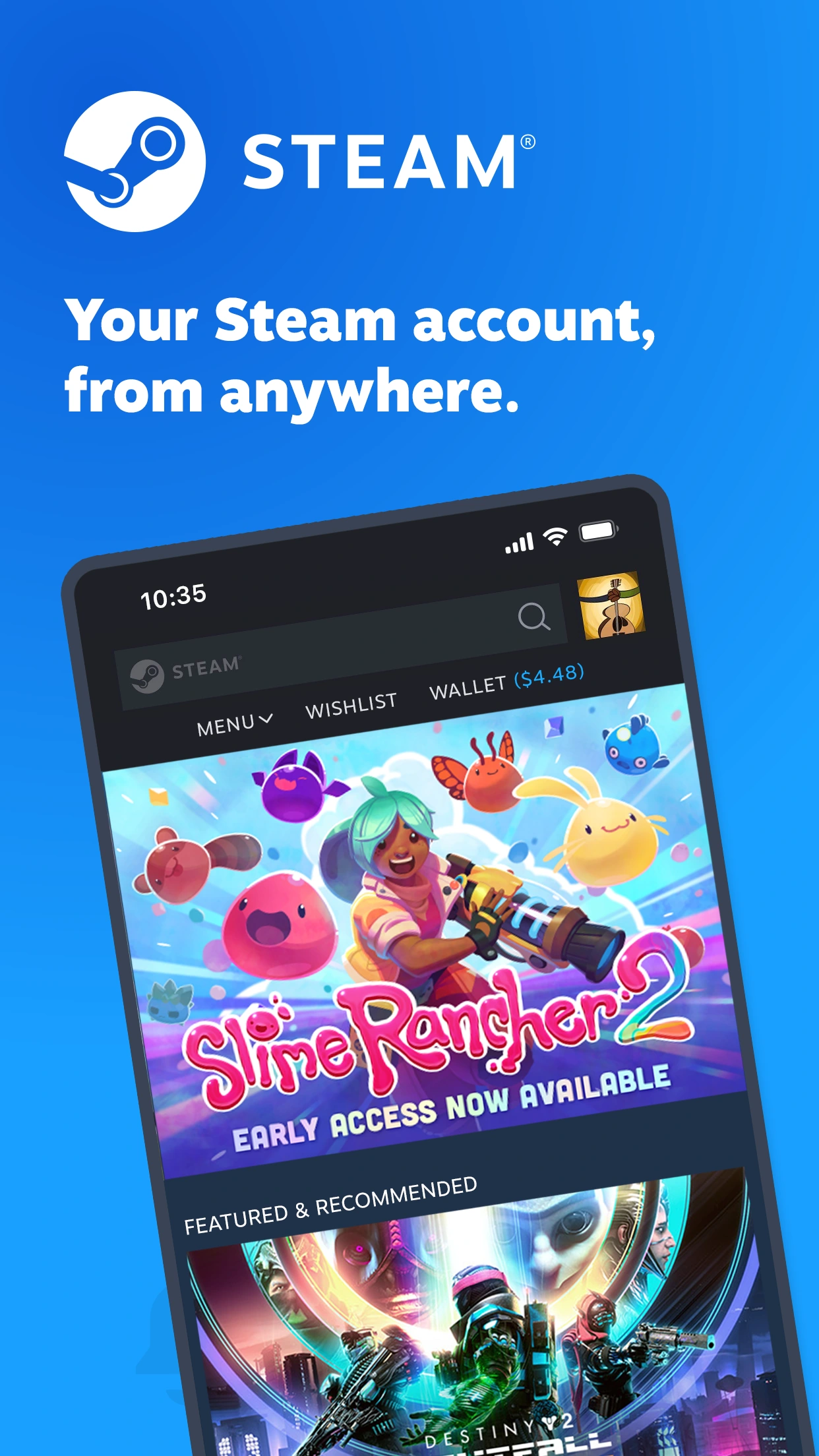 Valve 제공 · App Store의 iPhone 앱 화면 예시